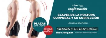 conferencia charla fisioclinics bilbao correccion postural y su corrección iñigo junquera