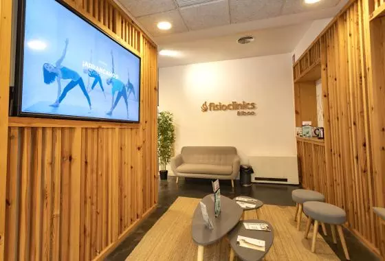 sala de espera fisioclinics Bilbao 